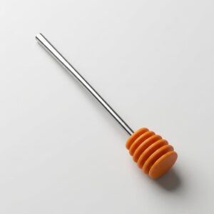 Cucharilla para miel antigoteo de acero inoxidable y PETG
